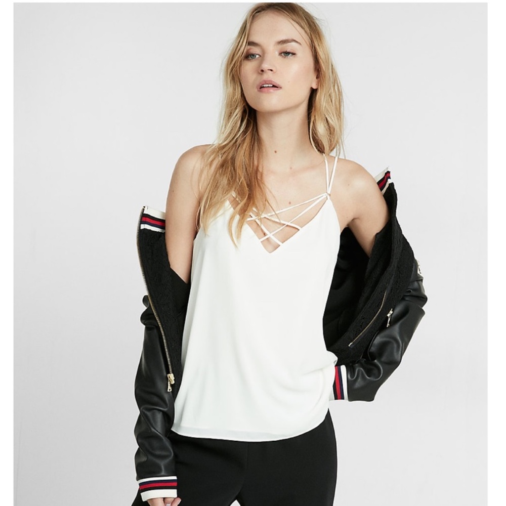 Express tank - white - size M - brand new with tags